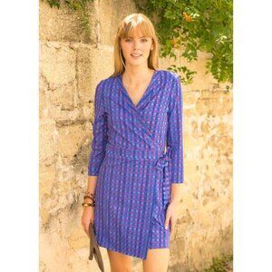 Cabana Life Gingham Wrap Dress in Bar Harbor Medium